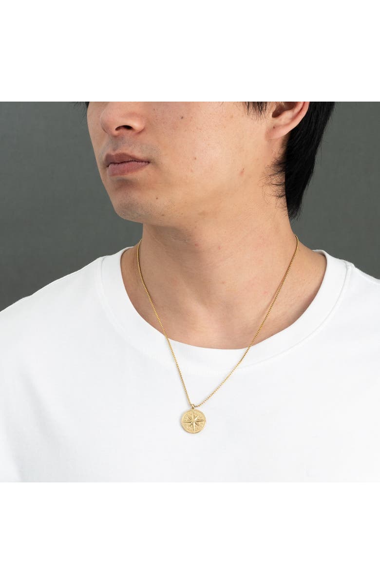 Starfish Project True North Men's Necklace, Alternate, color, Gold