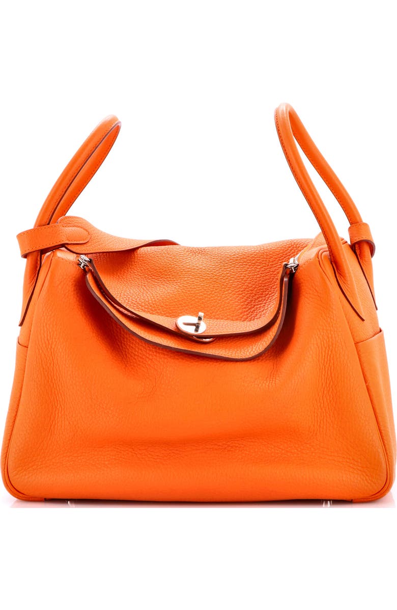 Pre-Owned Hermes Lindy Bag Clemence 34, Main, color, Orange H