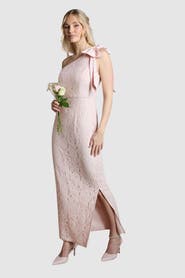 Coast One Shoulder Lace Maxi Dress