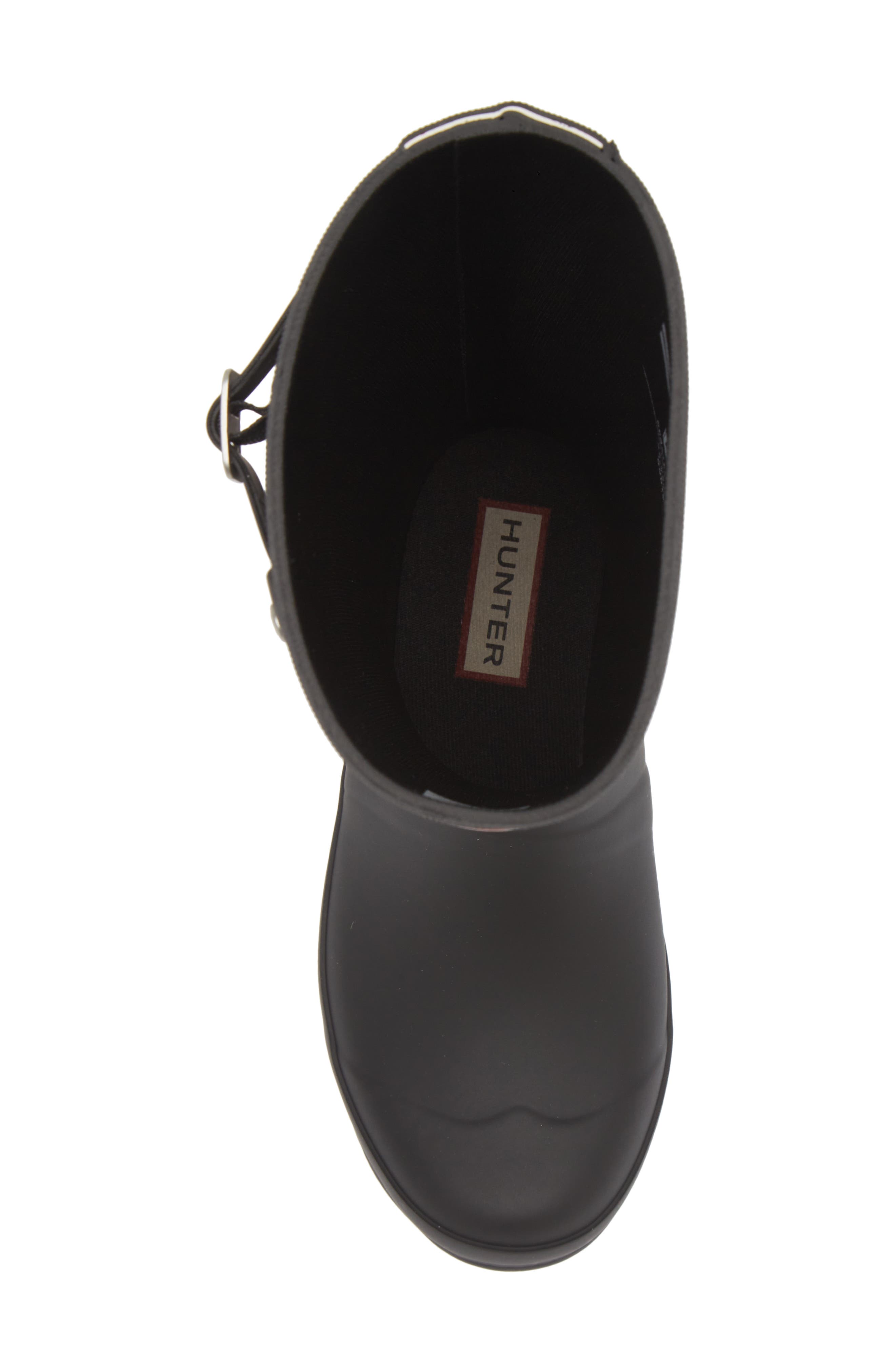 Hunter Kids' Original Back Stripe Rain Boot, Alternate, color, Black