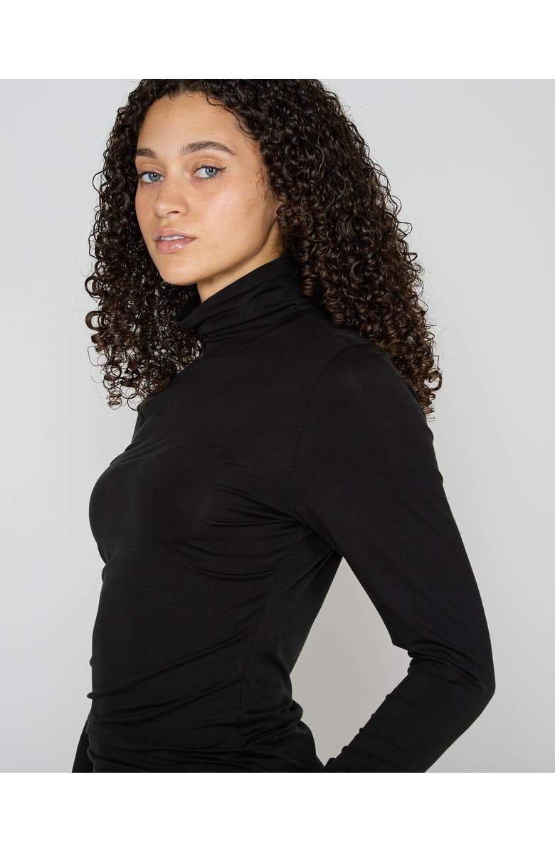 Lords of Harlech Kate Stretch Knit Turtleneck, Alternate, color, Black
