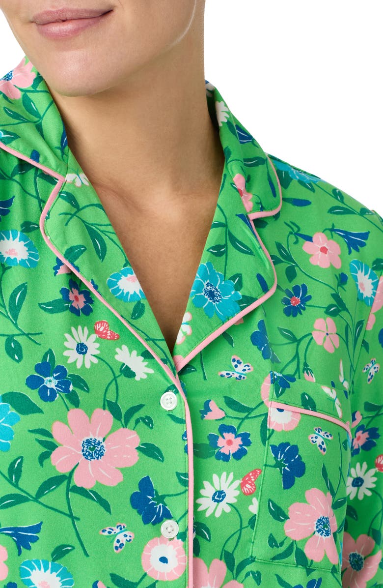 Kate Spade New York print jersey pajamas, Alternate, color,