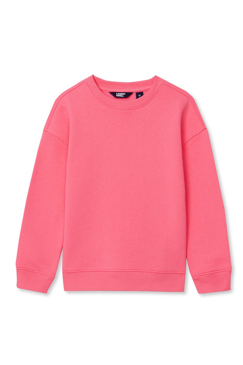 Kids Husky Relaxed Fit Fleece Crewneck Sweatshirt, Main, color, Pink Punch