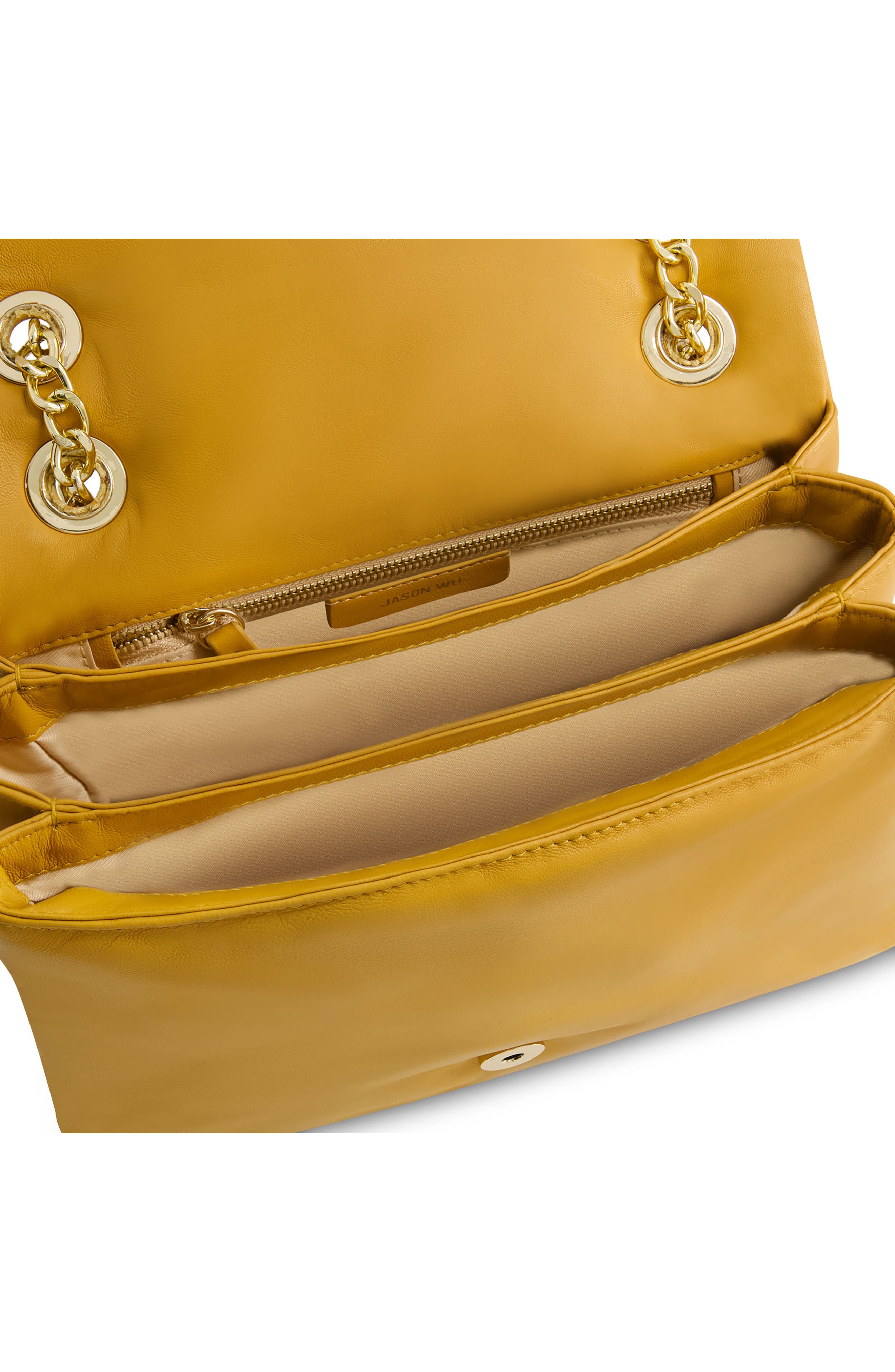 Convertible Chain Shoulder Bag, Alternate, color, CUB YELLOW