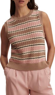Varley Deeley Stripe Sleeveless Sweater