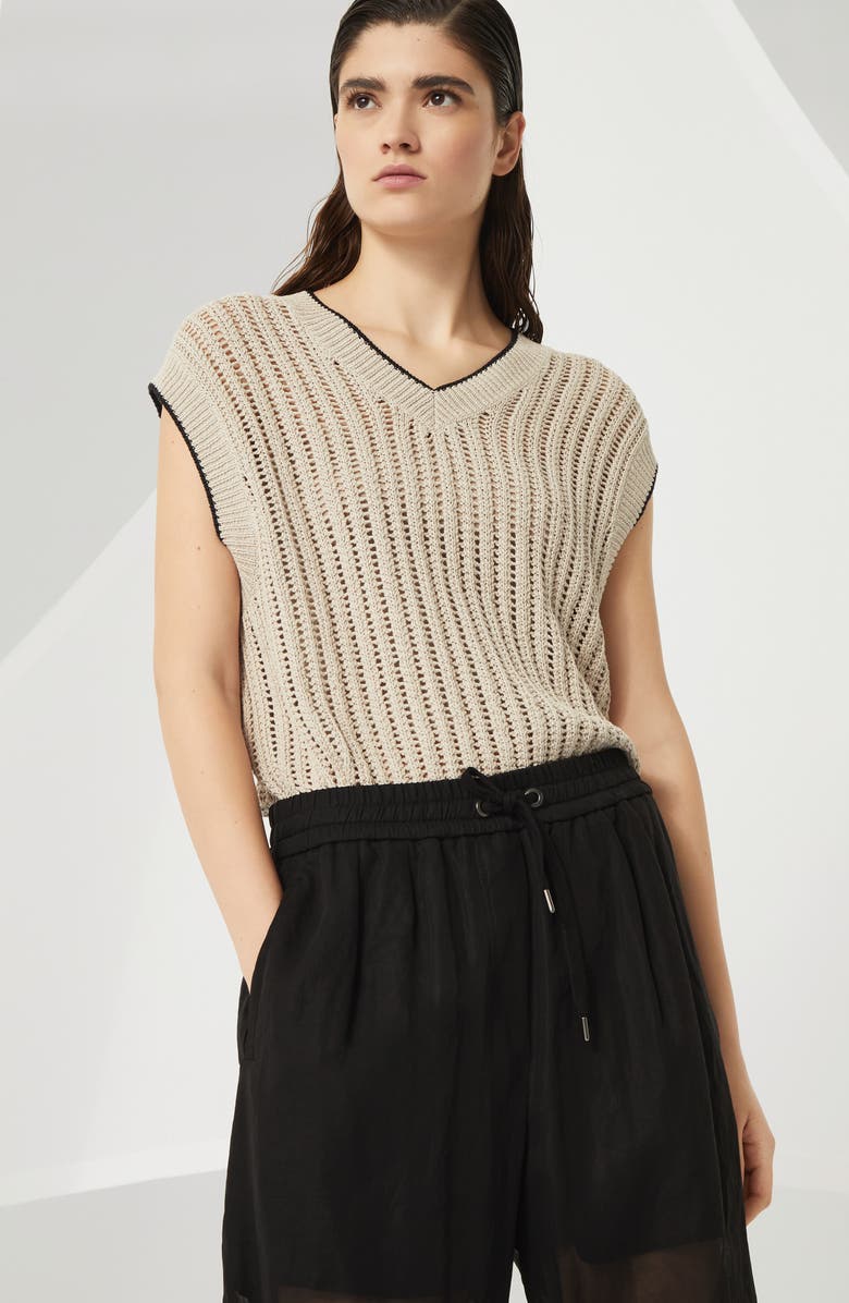 Brunello Cucinelli Vest with monili, Alternate, color,