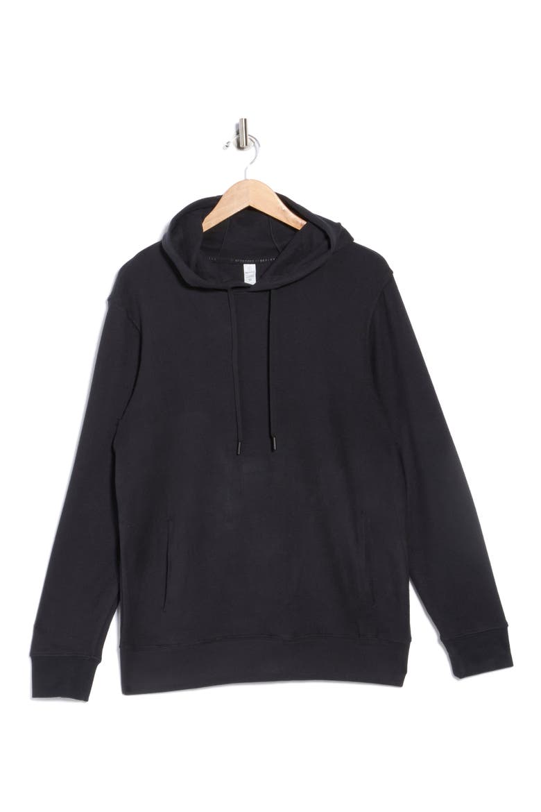 Fleece Pullover Hoodie, Alternate, color, BLACK