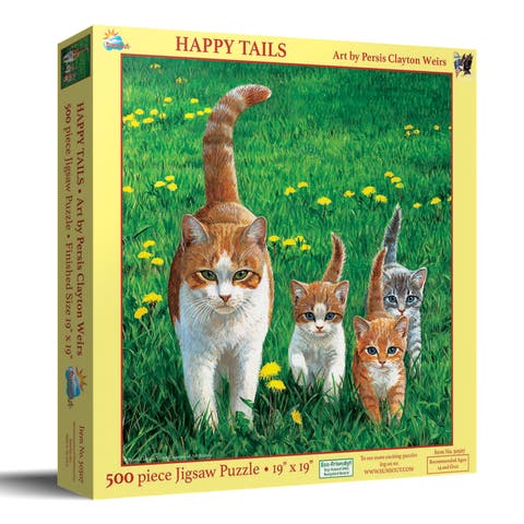 Happy Tails 500 piece Jigsaw Puzzle for Adults