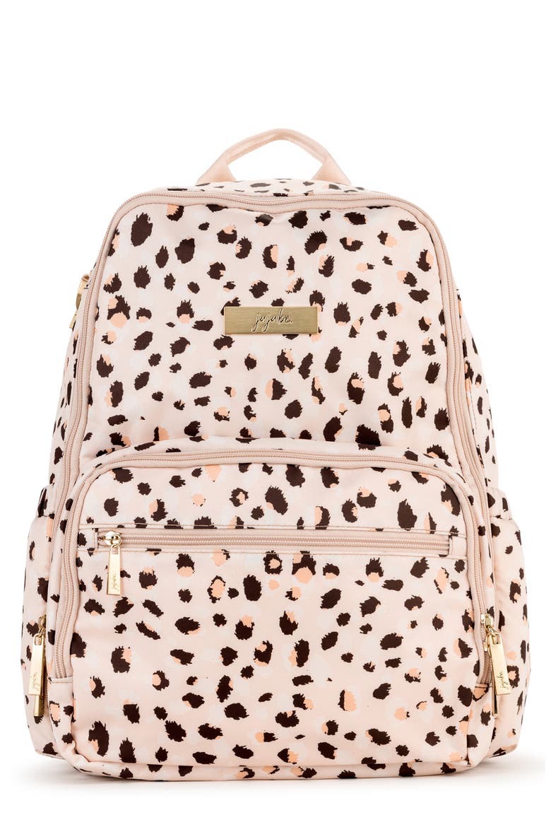 Zealous Water Resistant Diaper Bag, Main, color, WILD KAT