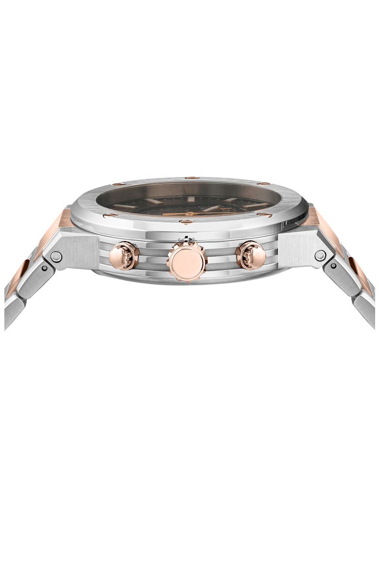 F-80 Bracelet Strap Chronograph Watch, 42mm, Alternate, color, TWO TONE