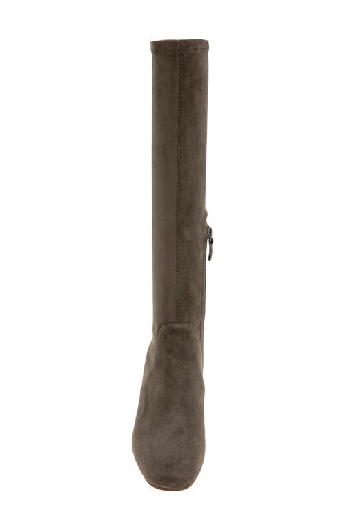 Gentle Souls By Kenneth Cole Emma Stretch Knee High Boot In Gray