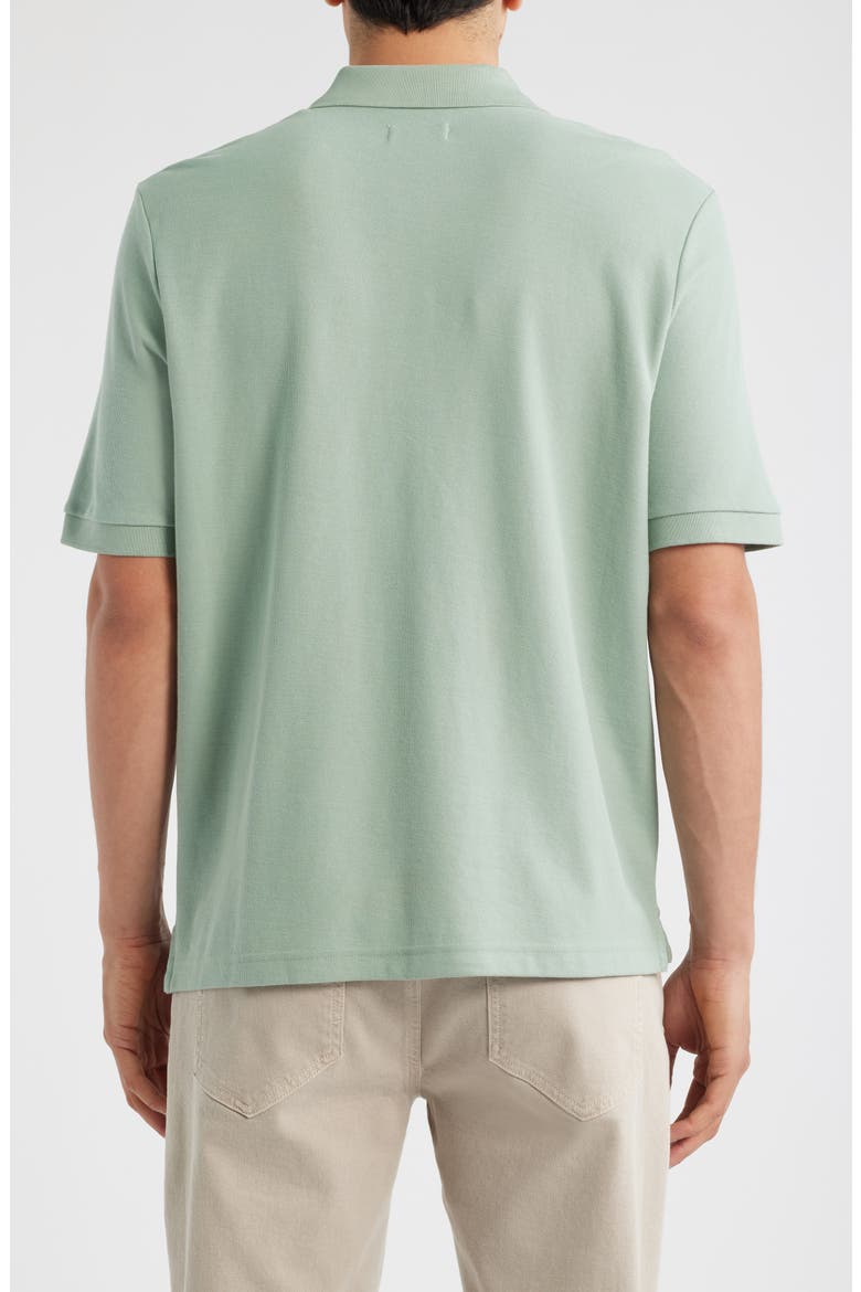 Pima Cotton Piqué Polo, Alternate, color, GREEN ICEBERG