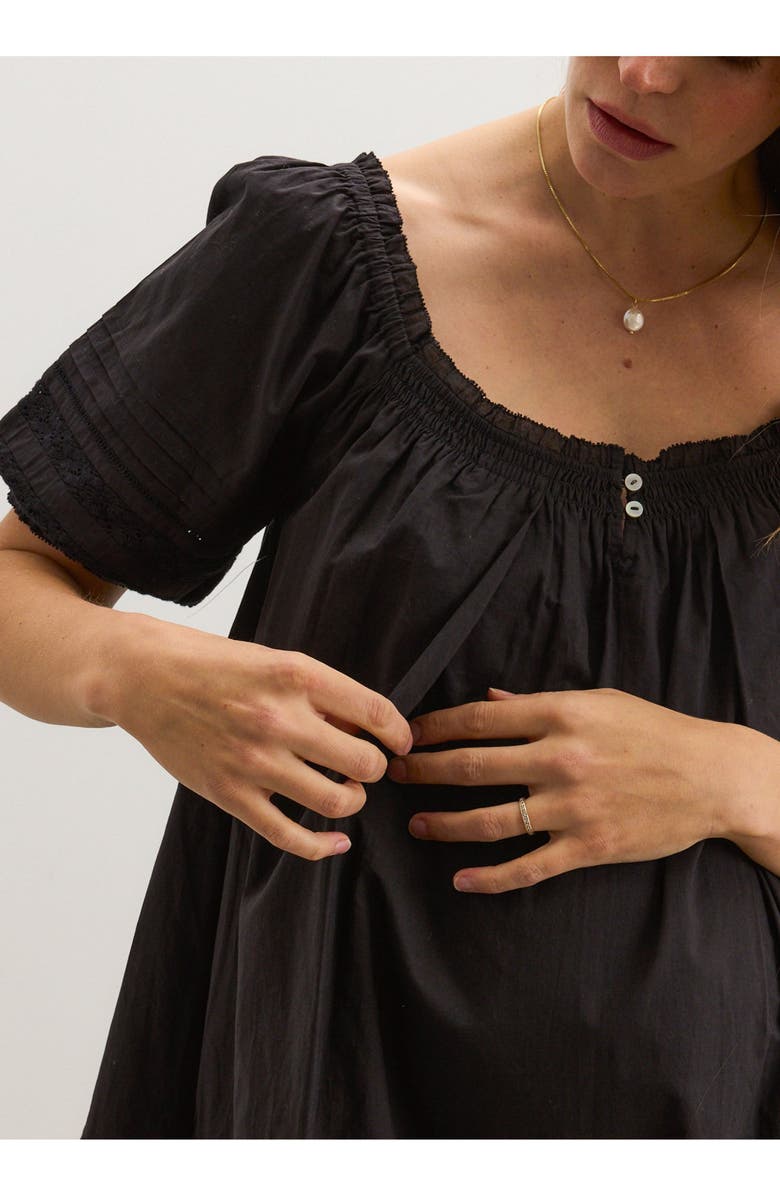 HATCH Collection The Lottie Secret Nursing Mini Dress, Alternate, color, 