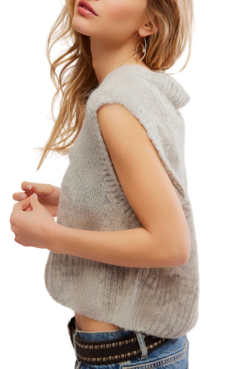 Free People Dream Maker Crop Alpaca Blend Sweater Vest, Alternate, color, 