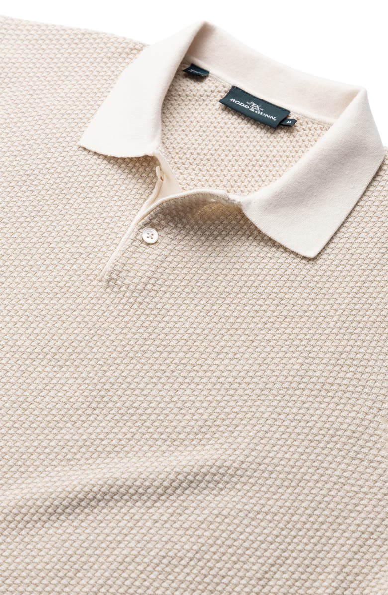 Rodd & Gunn Amberley Diamond Jacquard Cotton Polo Sweater, Alternate, color, 