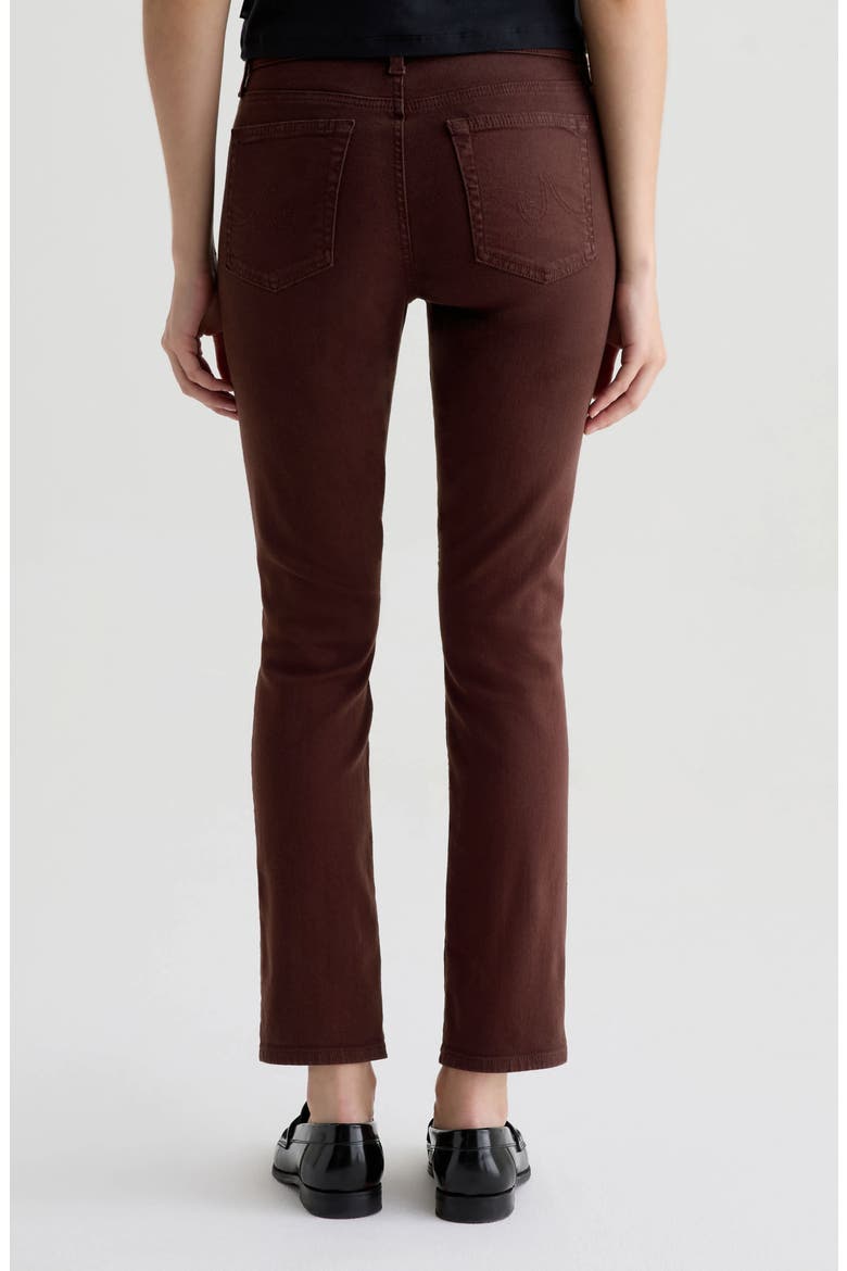 Mari Mid Rise Slim Straight Leg Jeans, Alternate, color, COFFEE BEAN