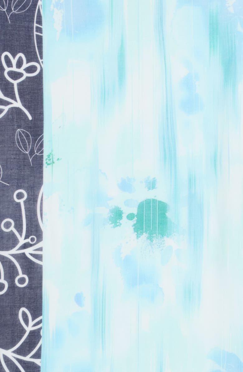 NORDSTROM RACK Oversize Pareo Scarf, Alternate, color, Blue Watercolor Floral