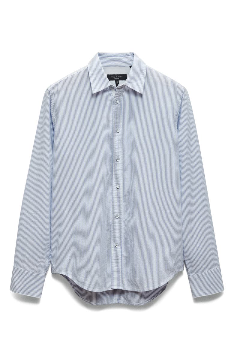 rag & bone Tomlin Stripe Cotton Button-Up Shirt, Alternate, color, 