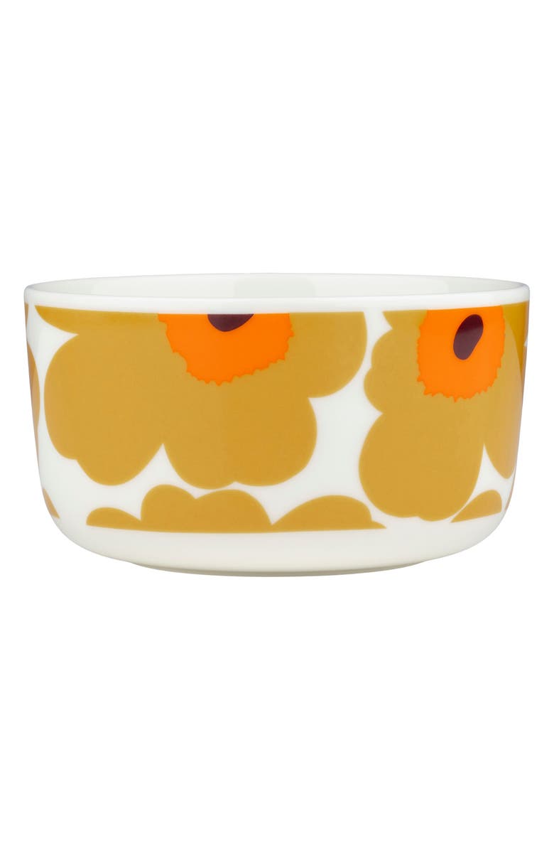 Marimekko Unikko Bowl, Main, color, White Caramel Warm