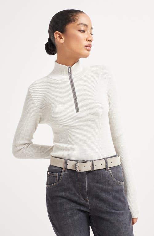 Brunello Cucinelli Suede Belt In Sand
