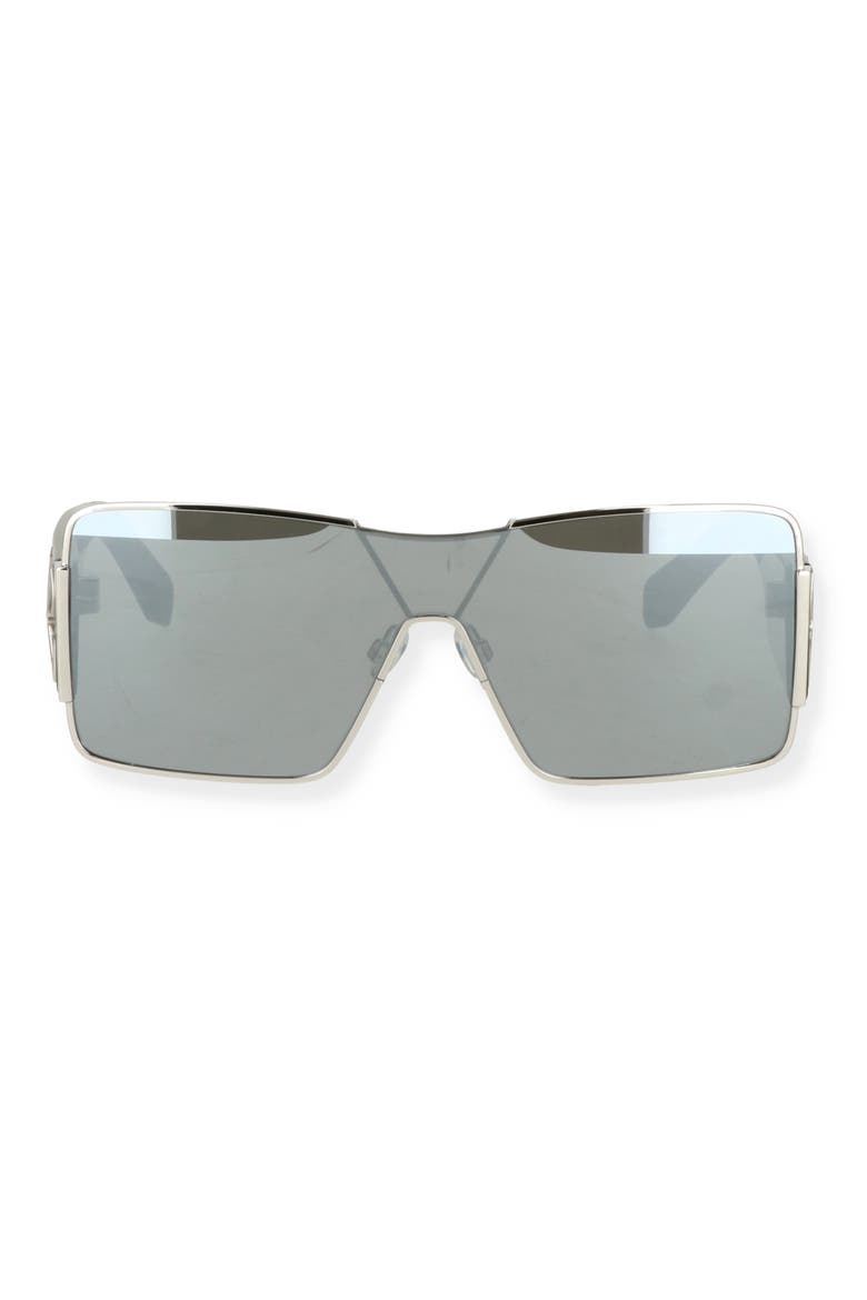 Square Sunglasses, Alternate, color, SILVER SILVER MIRROR