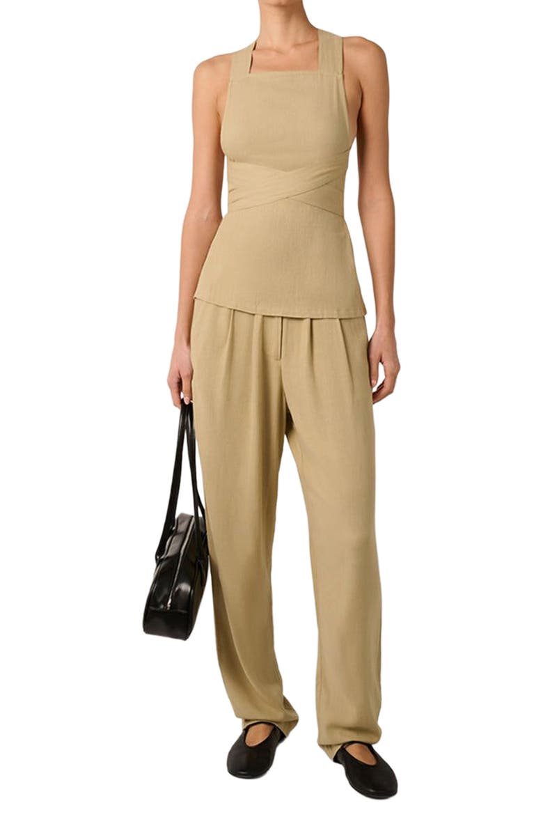 WeWoreWhat Wrap Top, Main, color, Oat