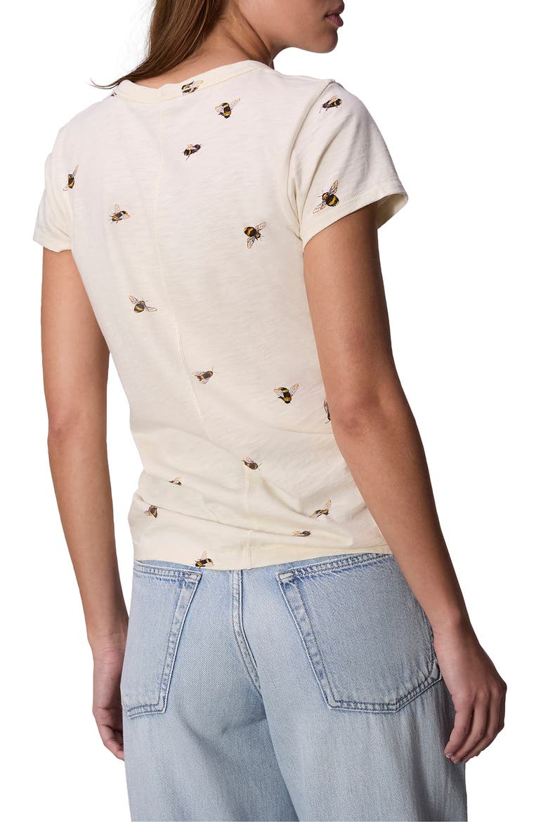 Allover Bumblebee T-Shirt, Alternate, color, IVORY MULTI