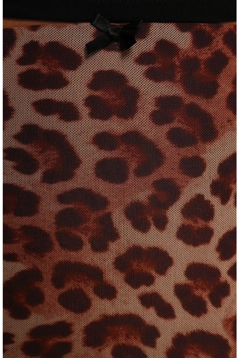 Cici Leopard Print Mesh Maxi Skirt, Alternate, color, LEOPARD