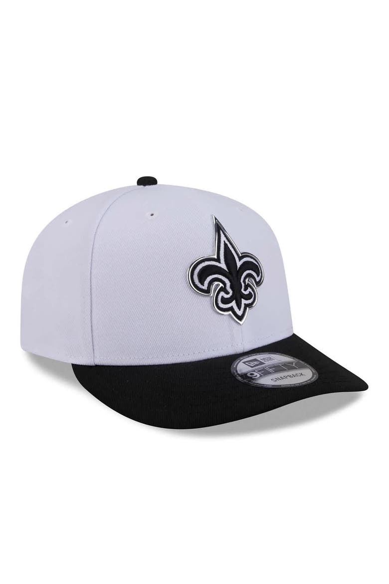 Men's New Era  White/Black New Orleans Saints 2026 NFL Draft Pre-Curved 9FIFTY Snapback Hat, Alternate, color, White
