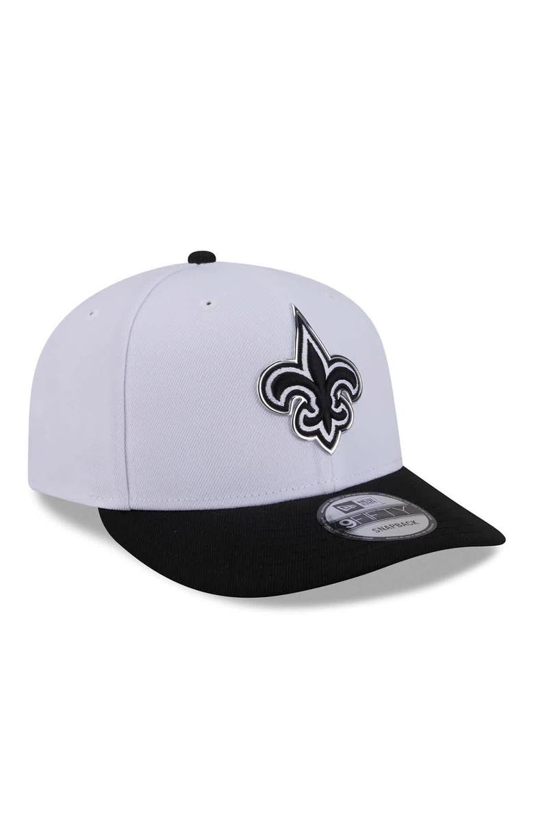 New Era Men's New Era  White/Black New Orleans Saints 2026 NFL Draft Pre-Curved 9FIFTY Snapback Hat, Alternate, color, White