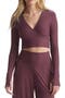 Butter Thumbhole Faux Wrap Top