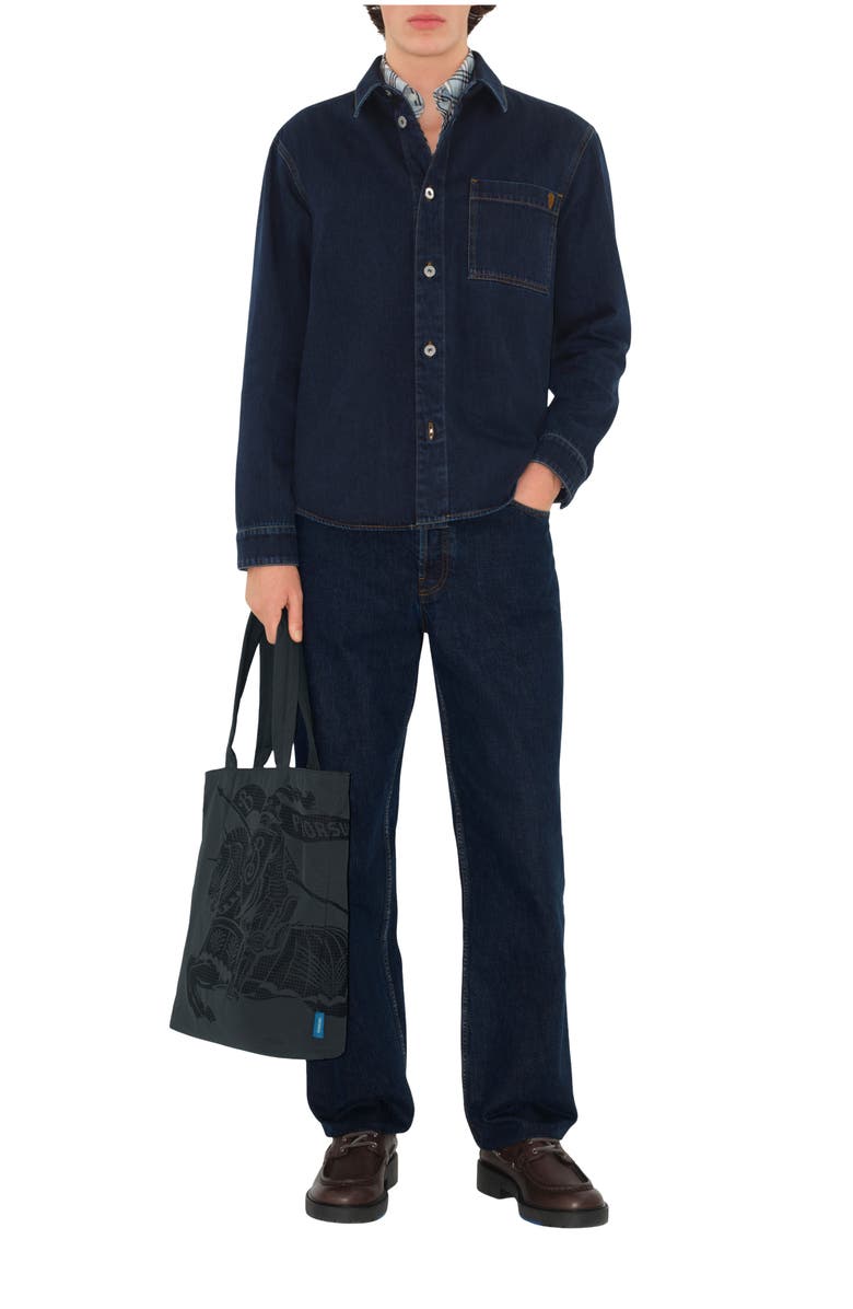 Burberry Relaxed Fit Denim Shirt, Main, color,