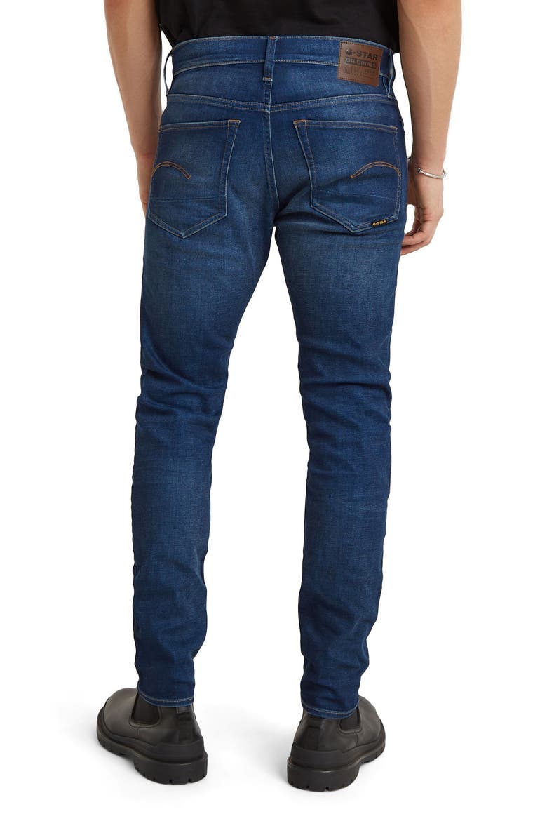 3301 Slim Fit Jeans, Alternate, color, WORKER BLUE FADED