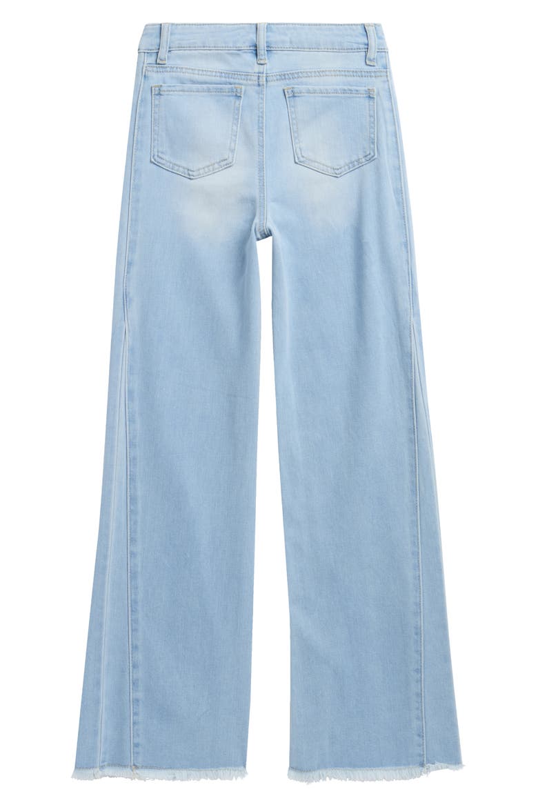 Kids' Paneled Wide Leg Jeans, Alternate, color, LIGHT INDIGO