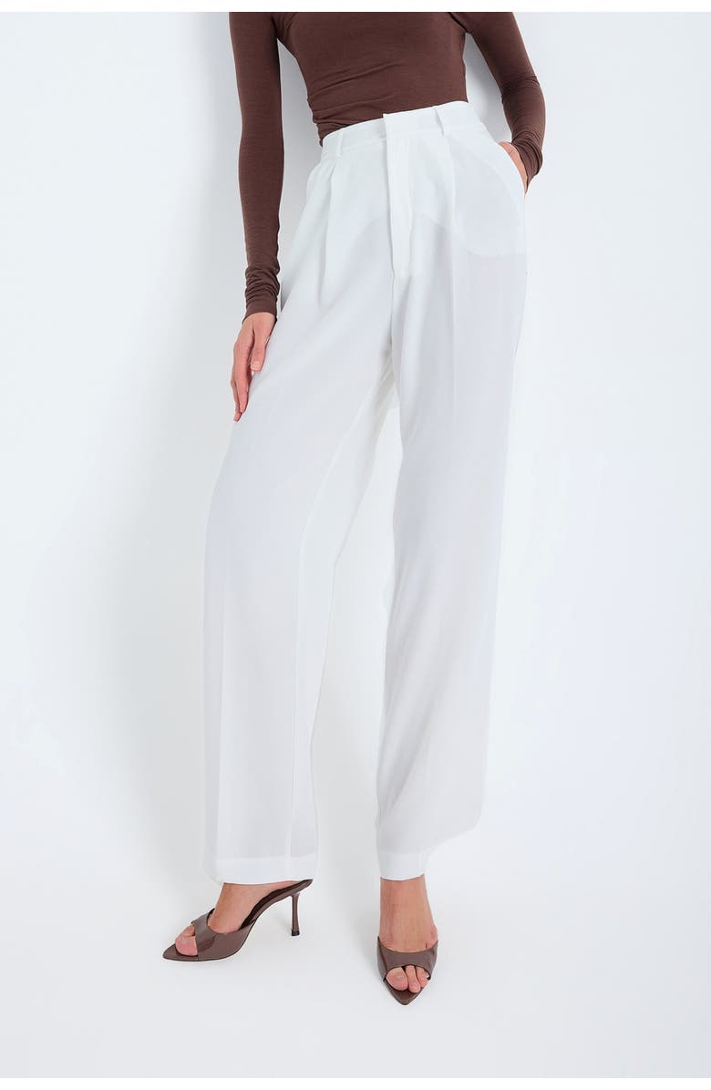 Monlicia Nevara High Waist Palazzo Pant, Alternate, color, White