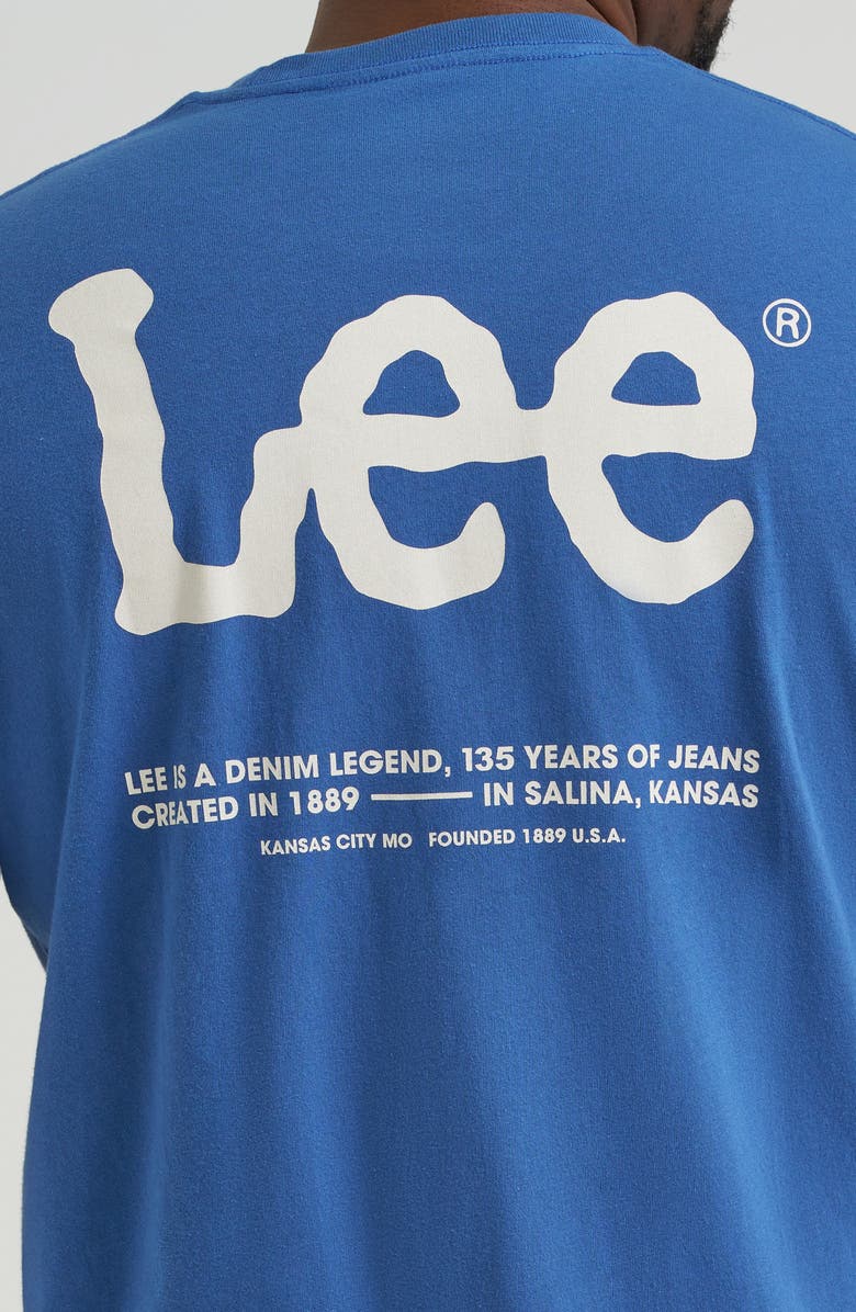 Lee Logo Graphic T-Shirt, Alternate, color, True Navy