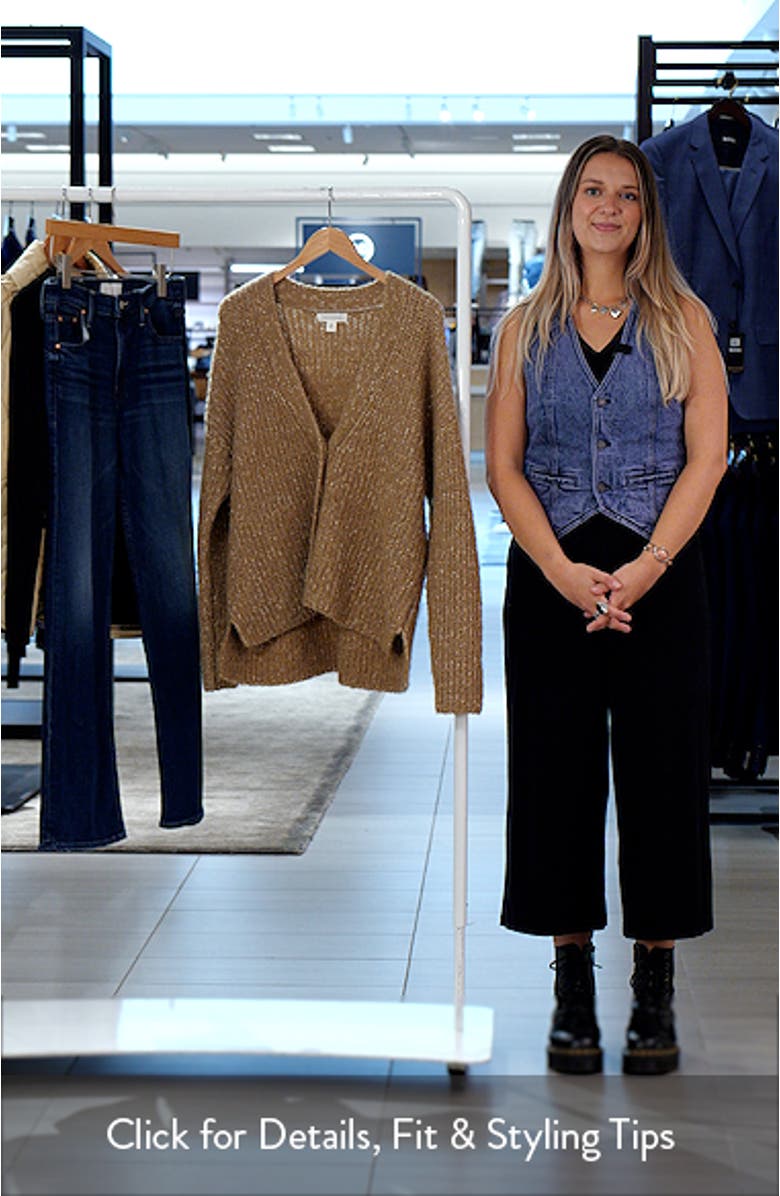 Oversize Nubby Cardigan, sales video thumbnail