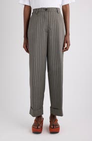 Dries Van Noten Pakora Multistripe Fluid Cuffed Pants