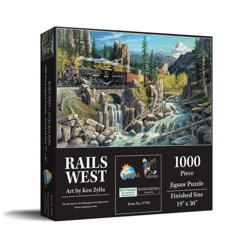 Rails West 1000 piece Jigsaw Puzzle for Adults