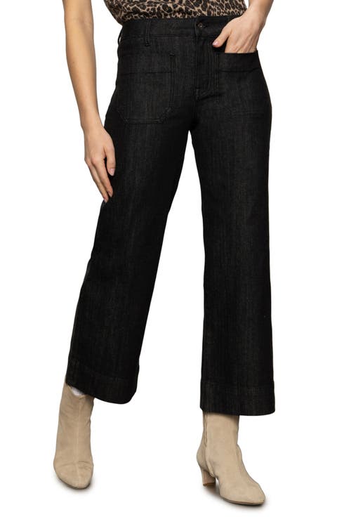 The Marine Patch Pocket Crop Wide Leg Jeans (After Hours)