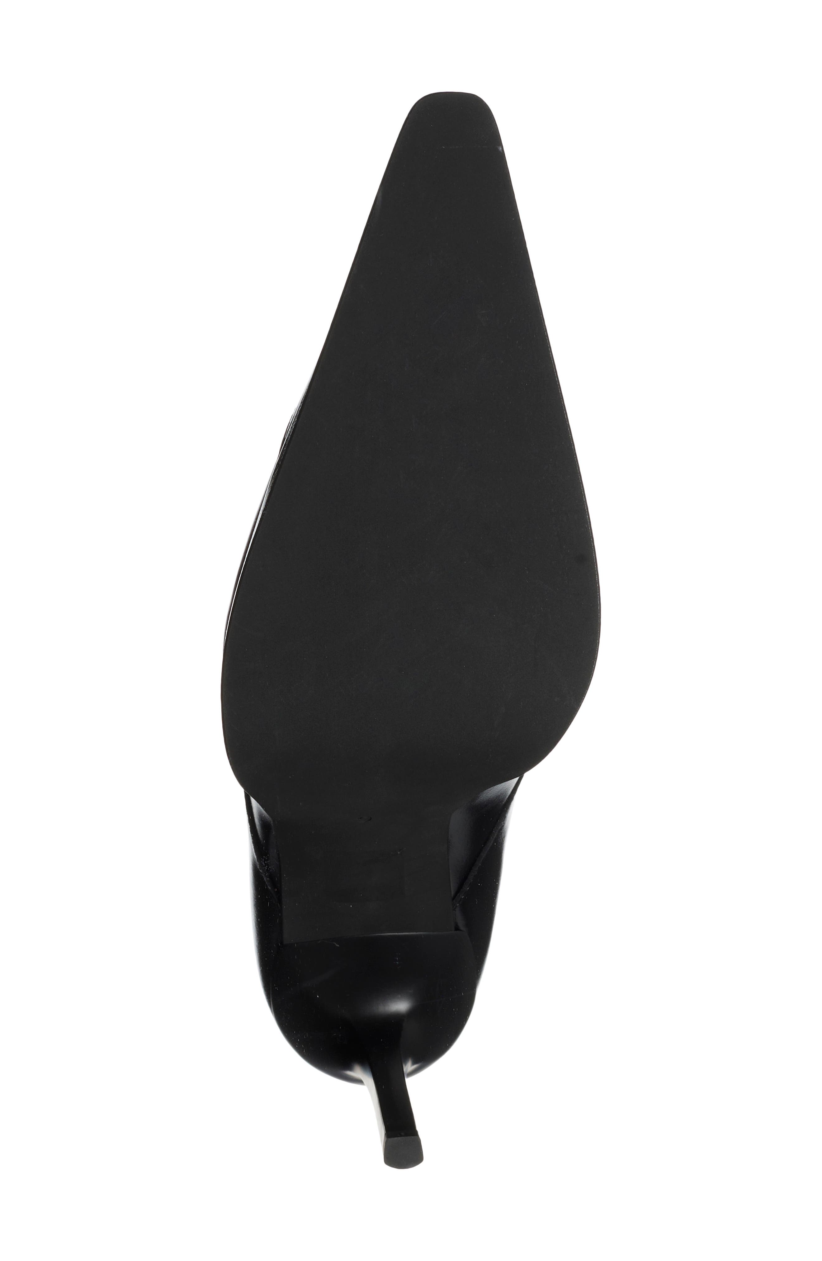Snicker Lace-Up Wingtip Pump, Alternate, color, BLACK