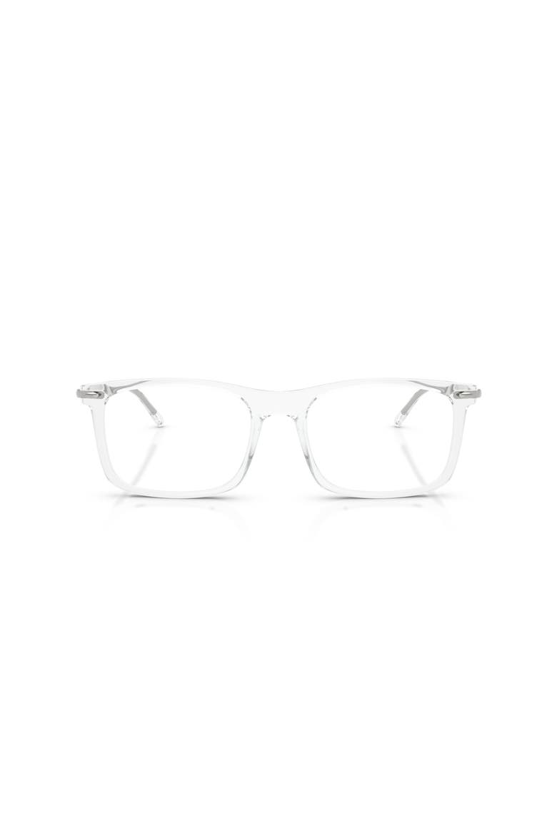 56mm Rectangle optical glasses, Alternate, color, Transparent