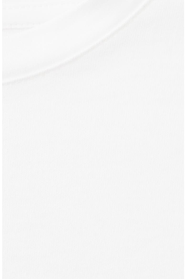 Ruched Side Cotton T-Shirt, Alternate, color, WHITE