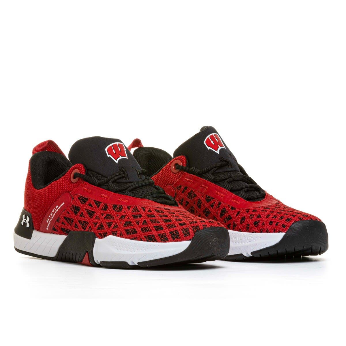 Under Armour Men's Under Armour  Red Wisconsin Badgers TriBase Reign 5 Training Shoes, Alternate, color, 