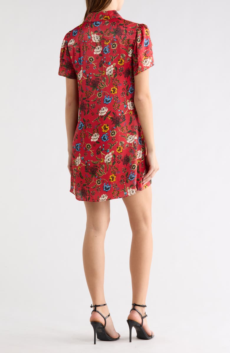 Alice + Olivia Jem Floral Tiered Short Sleeve Shirtdress, Alternate, color, Tapestry Trails Sm Perfect Rub