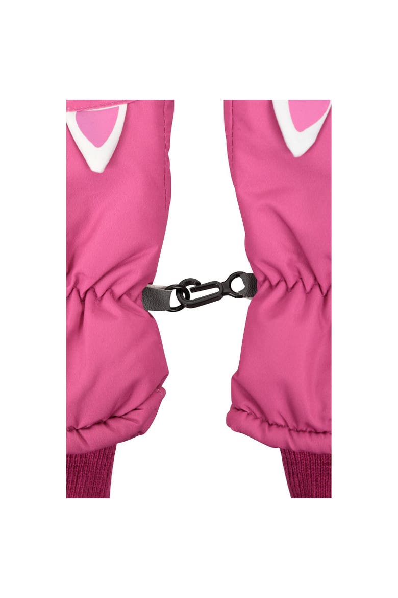 Critter Unicorn Ski Mittens, Alternate, color, Pink