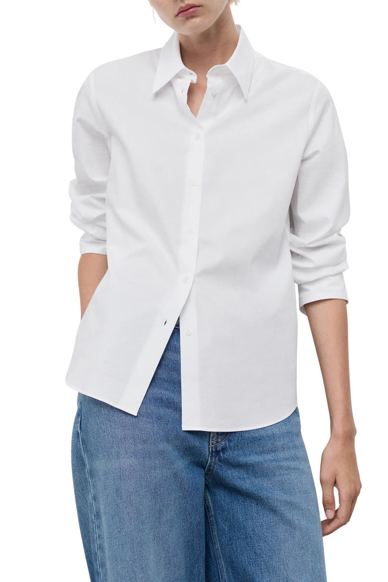 Regular Fit Woven Shirt, Main, color, OFF WHITE