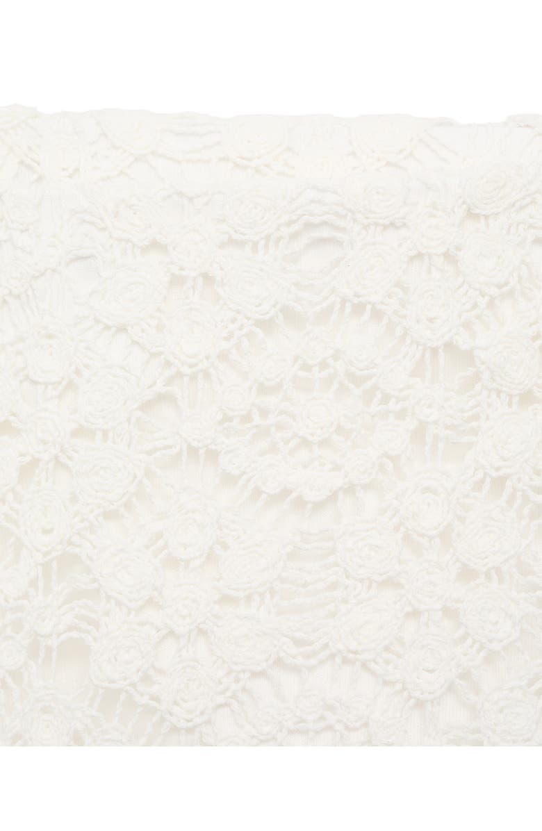 MANGO Lace Shorts, Alternate, color, Off White