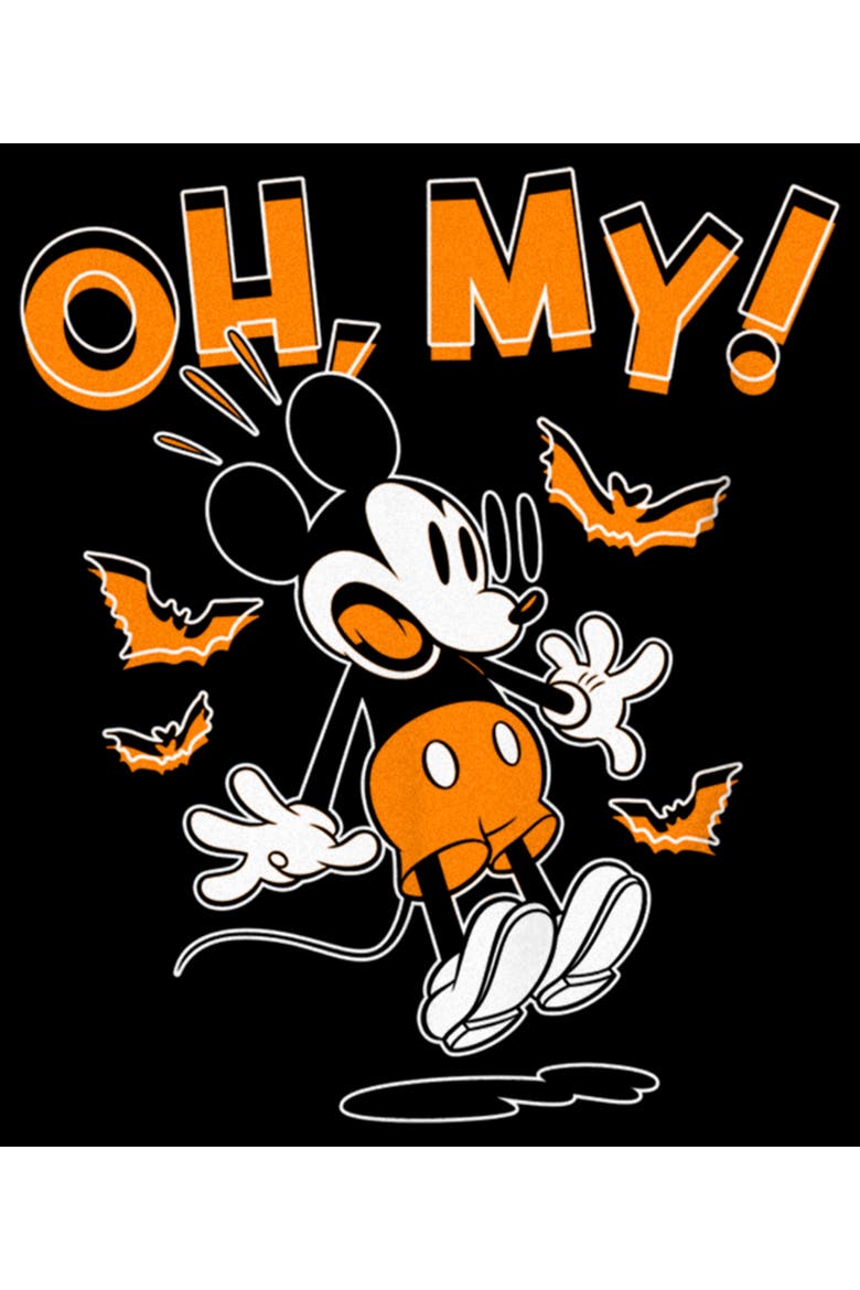 Boy's Mickey & Friends Mickey Halloween Oh My  Graphic T-Shirt, Alternate, color, Black