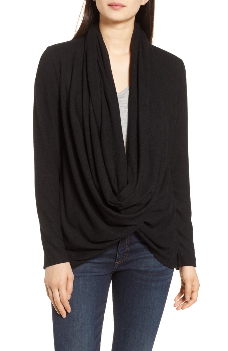 GIBSONLOOK Gibson Cozy Convertible Wrap Cardigan, Alternate, color,